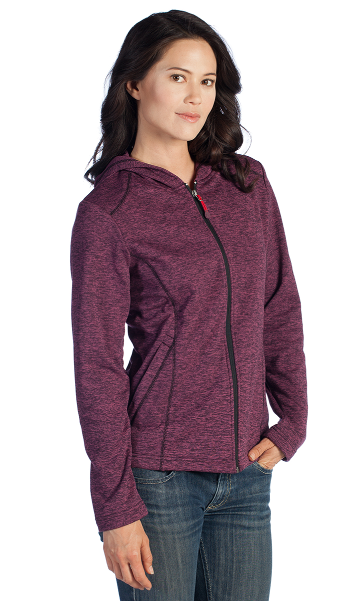 Ladies' Tephra Heather Hoodie Jacket, custom hoodie or sweatshirt with logo imprint 6