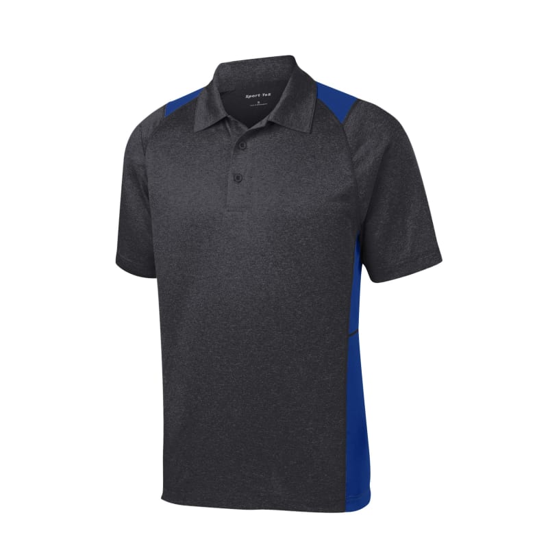 Sport-Tek Heather Colorblock Contender Polo. 88