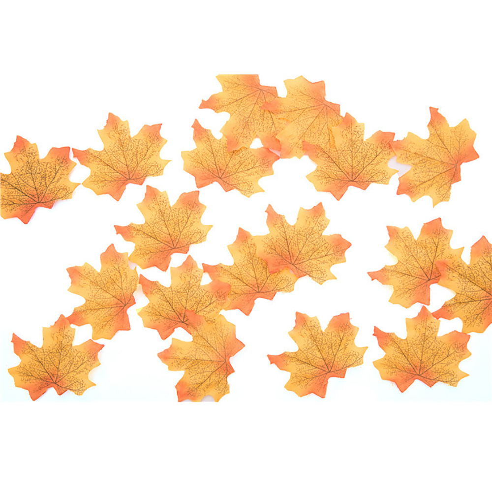 8cm 50pcs Artificial Thanksgiving Day Maple Leaf 4
