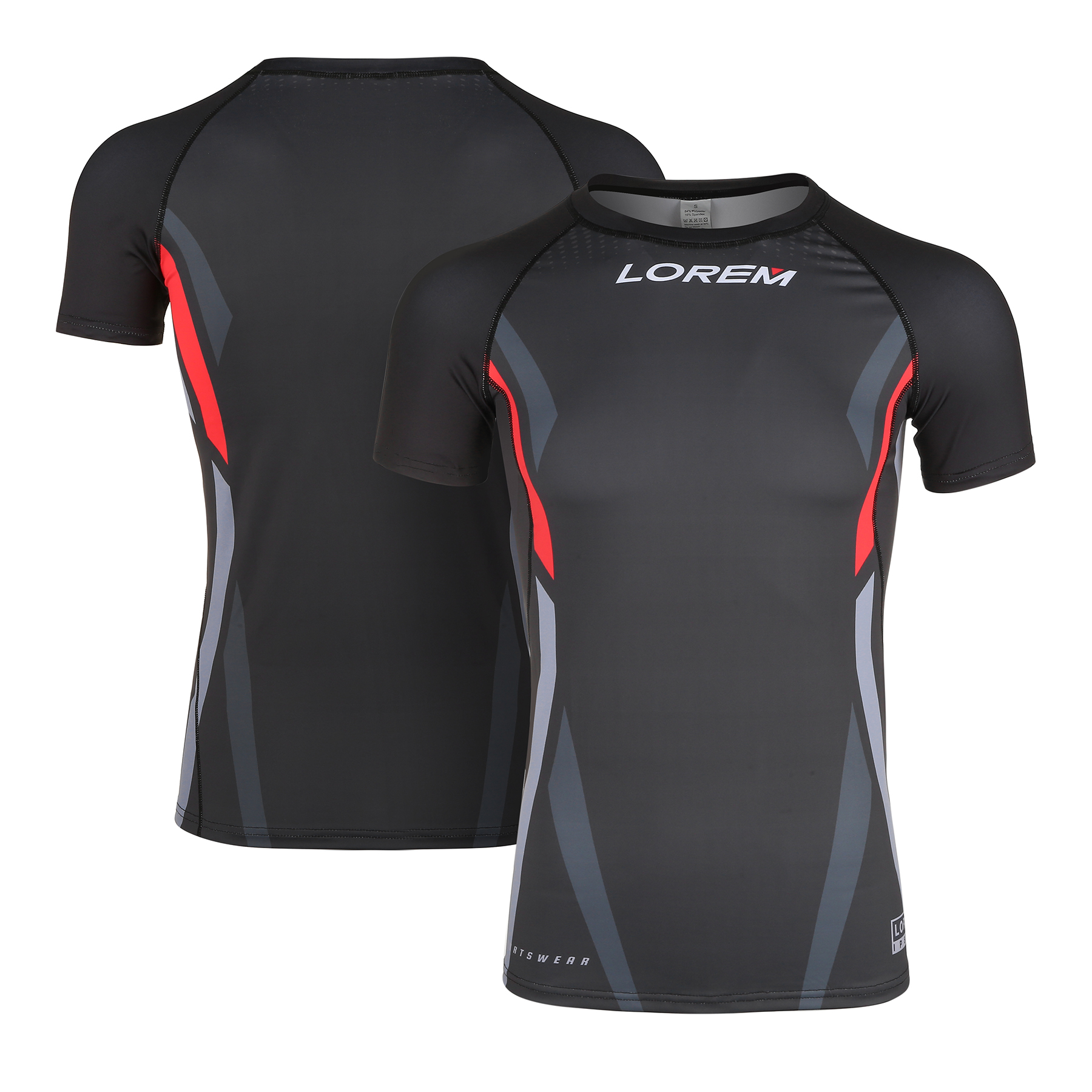 Men's Compression Gym Workout Shirt (Full Color) 5