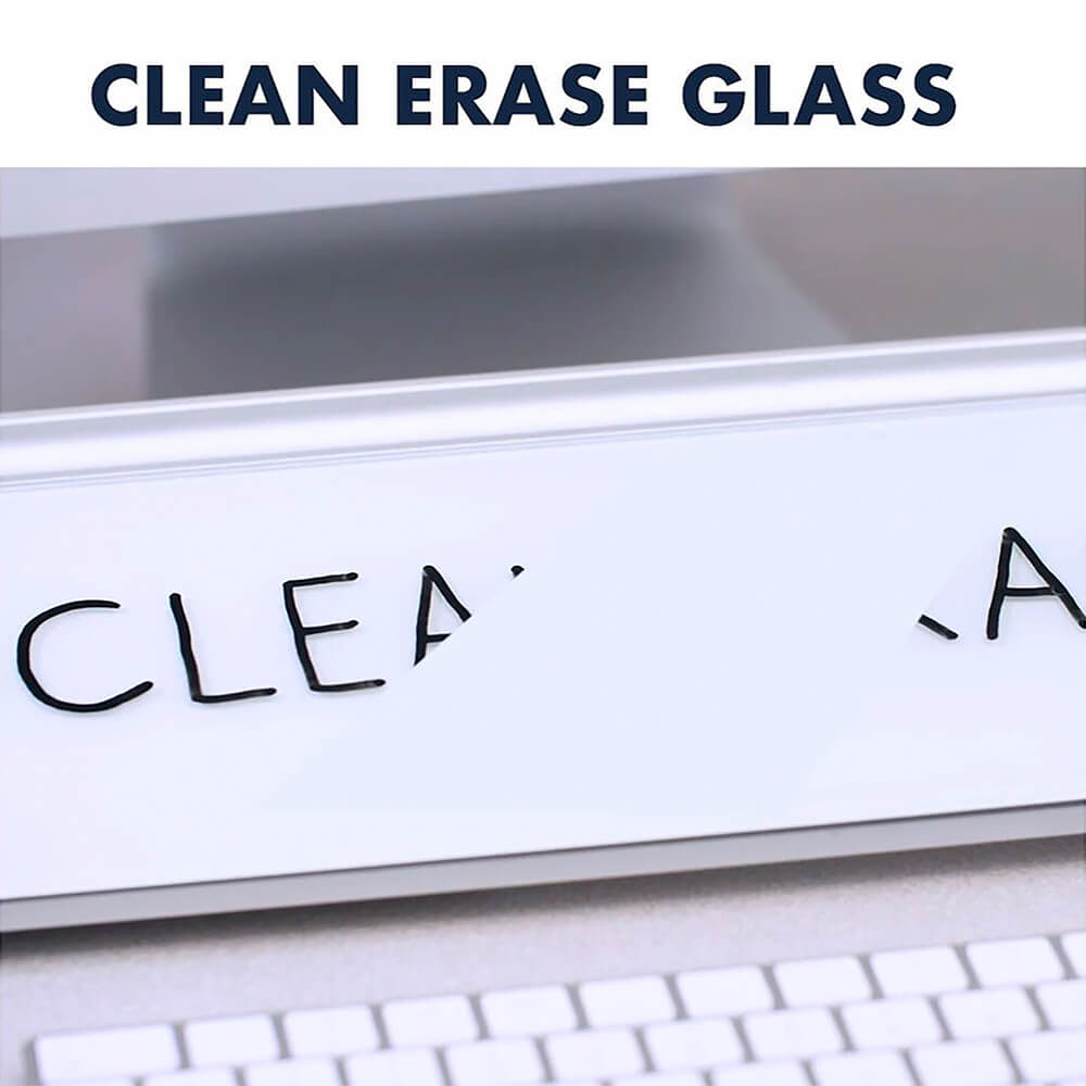Glass Dry-Erase Desktop Computer Pad