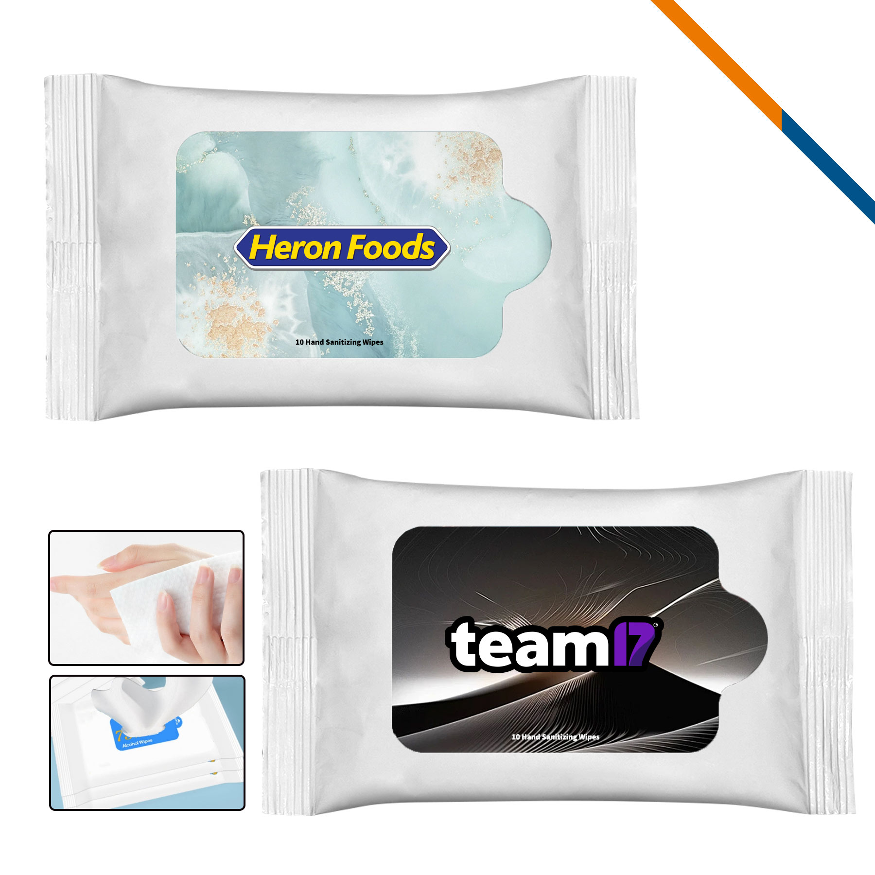 CleanGo Sanitizing Hand Wipes Travel Pack 4