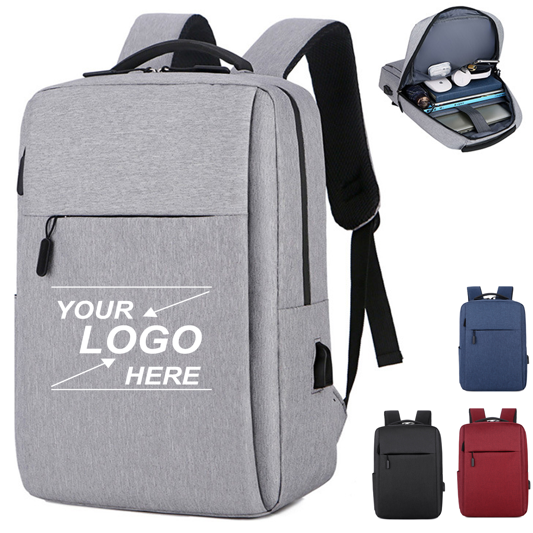 15.6" Waterproof Travel Laptop Backpack for Men