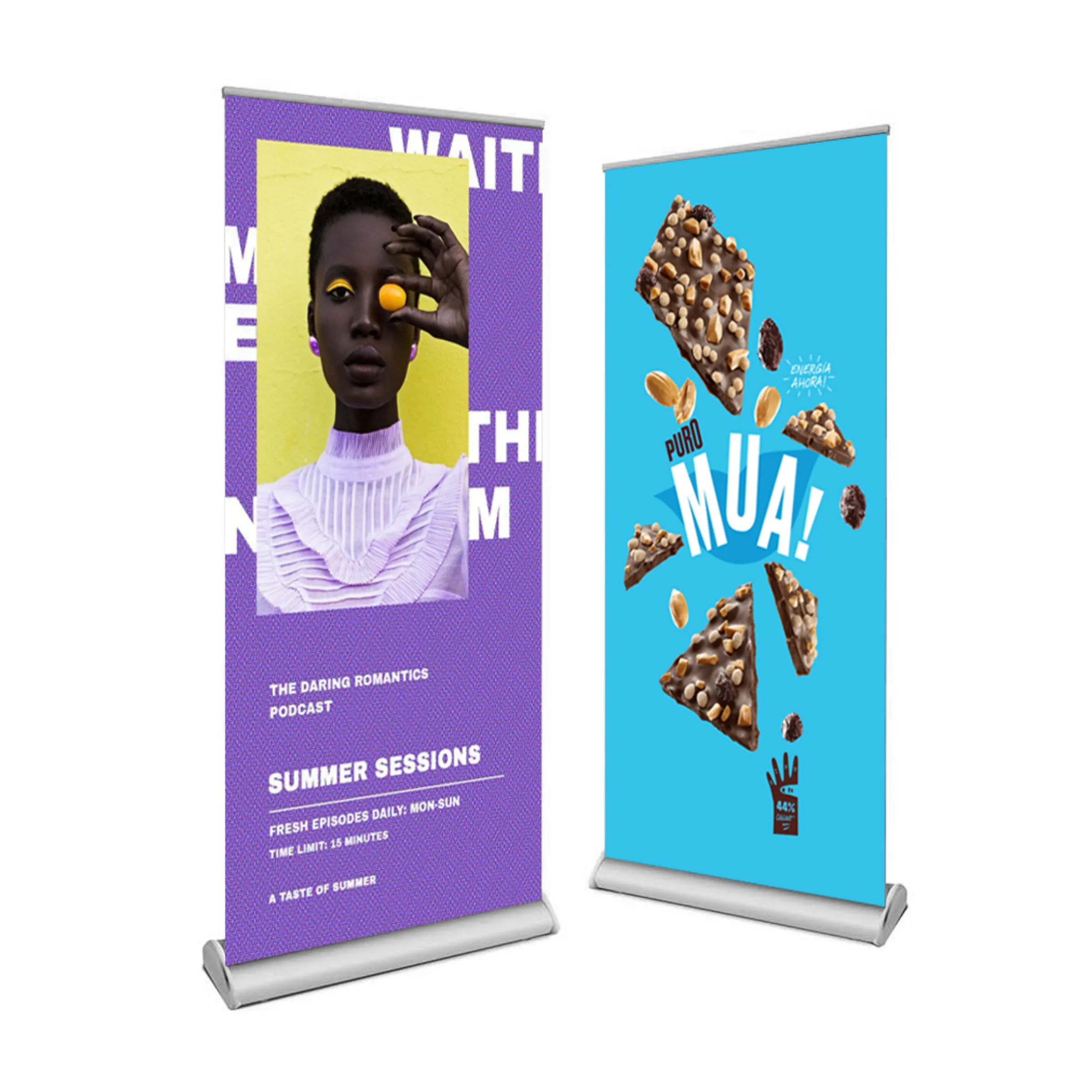 33.25" x 78" Standard Retractable Aluminum Banner Stand Kit 5