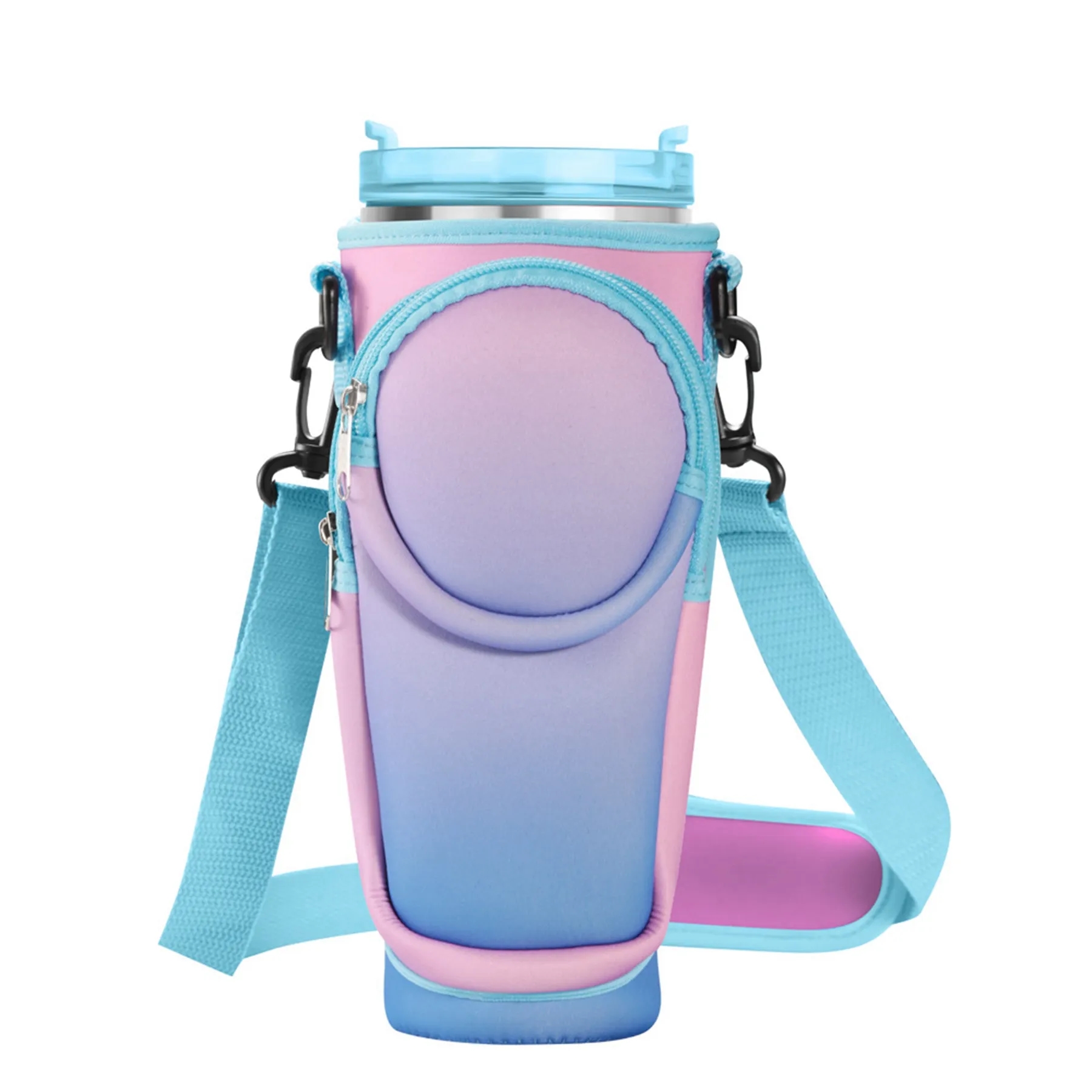 Neoprene 40oz Tumbler Carrier Sleeve with Adjustable Strap 5