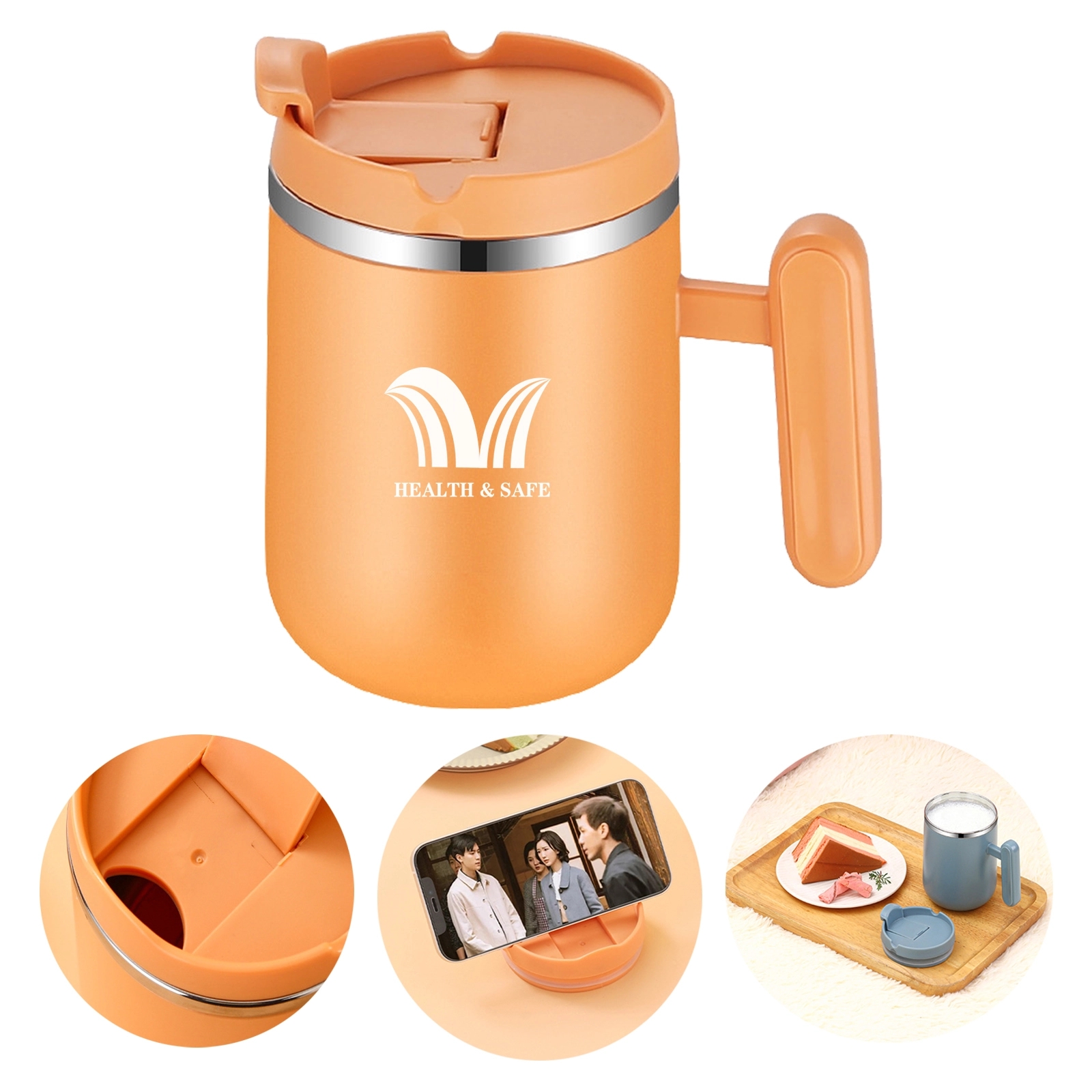 16 Oz Stainless Steel Coffee Mug 1