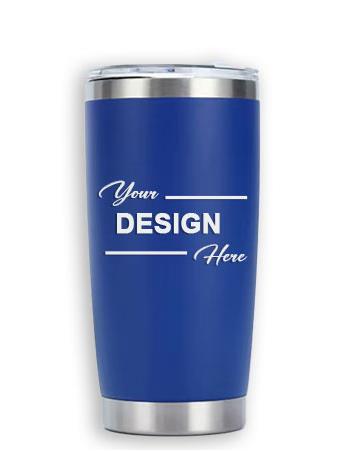 Drinkware: 20 OZ Tumbler (Navy Blue) with Lasered 1