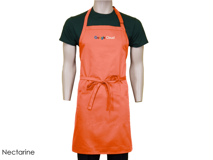 24 in. x 33 in.Spun-Polyester Adjustable Bib Apron (Embroidery Logo/Text) 18