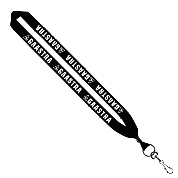 1" Cotton Lanyard with Metal Crimp & Metal Swivel Snap Hook 4