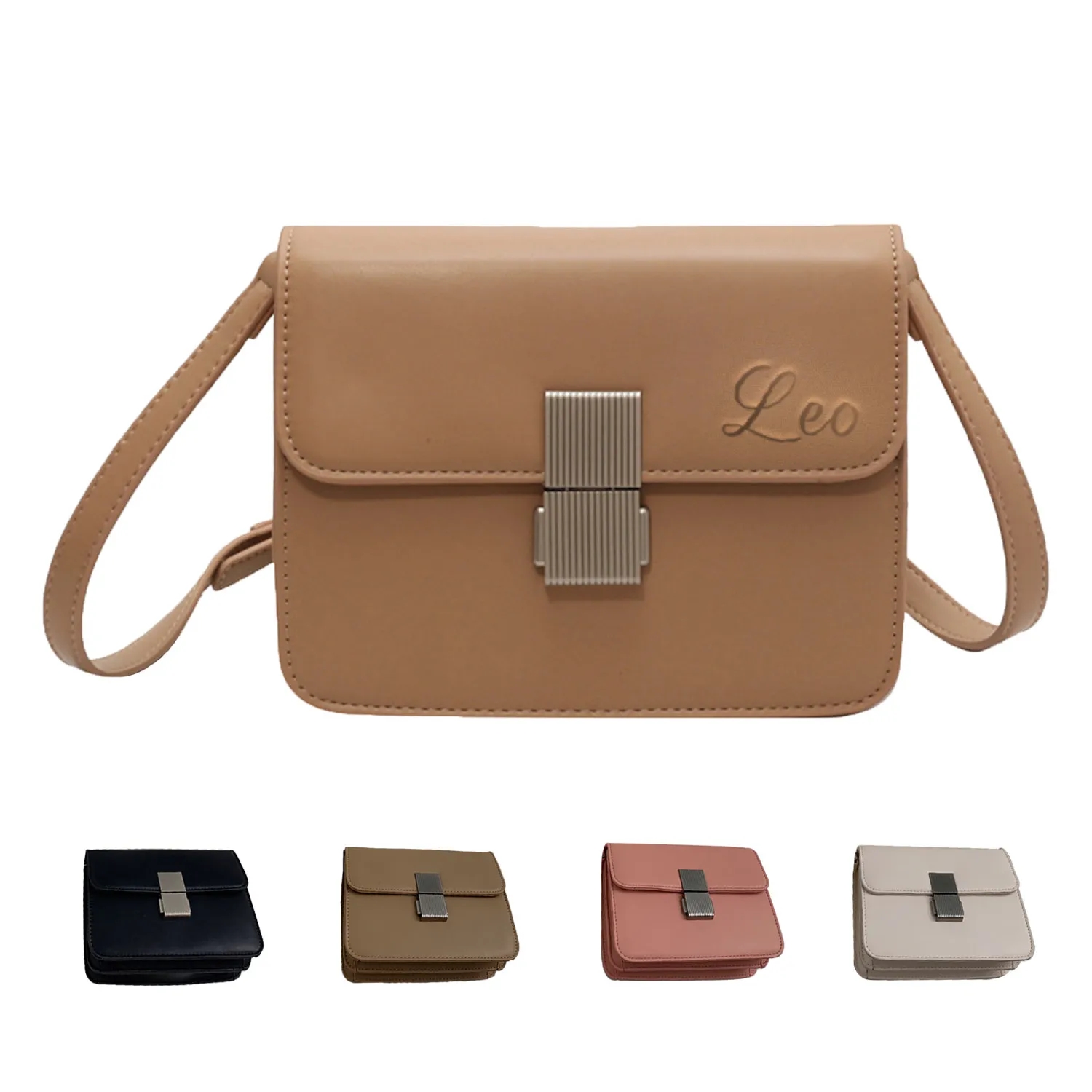 Commuter textured shoulder bag Premium style all-in-one cros 2