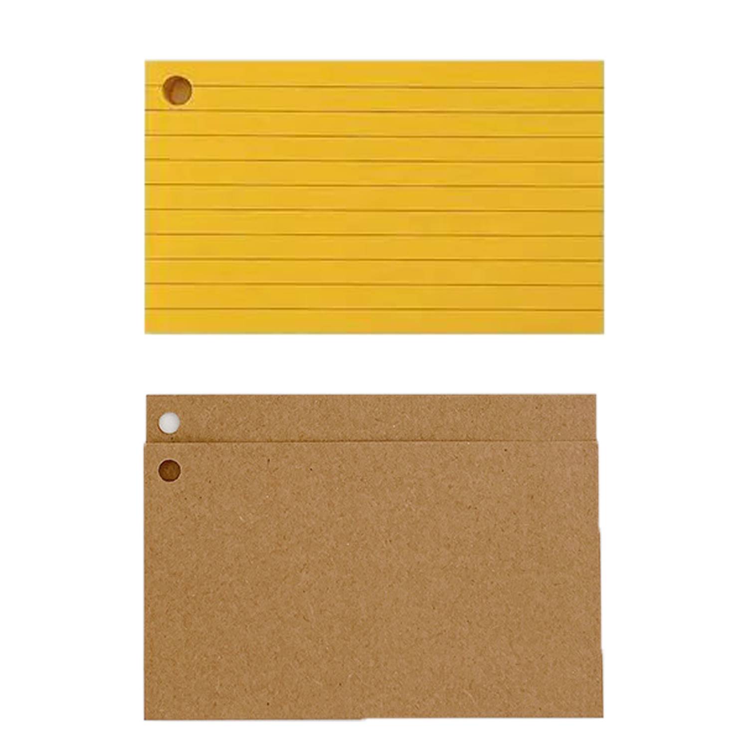 100PCS Double Sided Lined Index Notecards 5