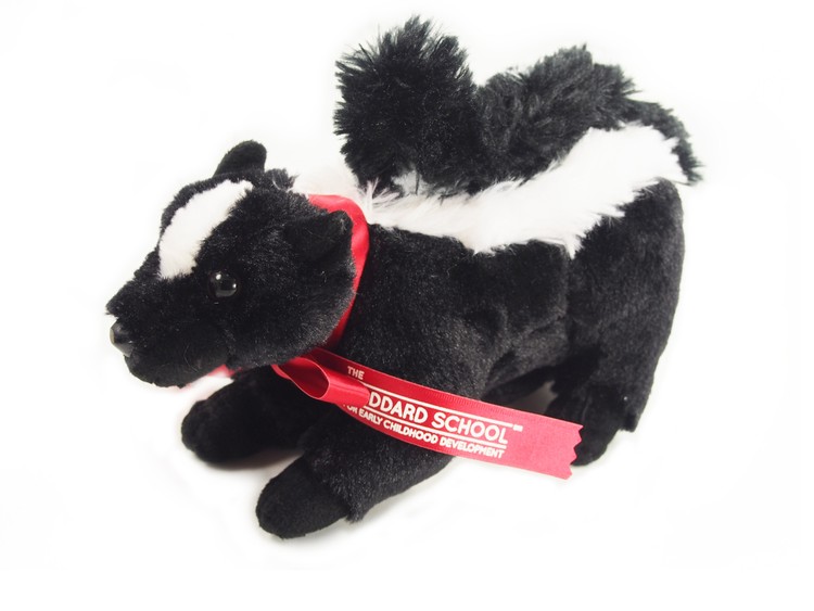 8" Lil' Sachet Skunk with ribbon and one color imprint 2