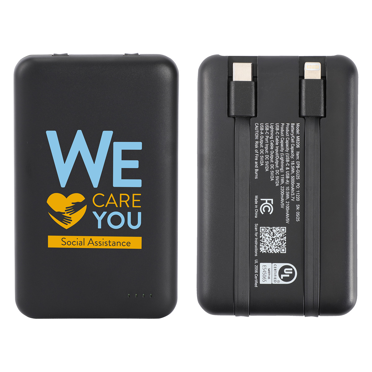 Guild 5000mAh UL-Listed Power Bank with Built-in Cables 21