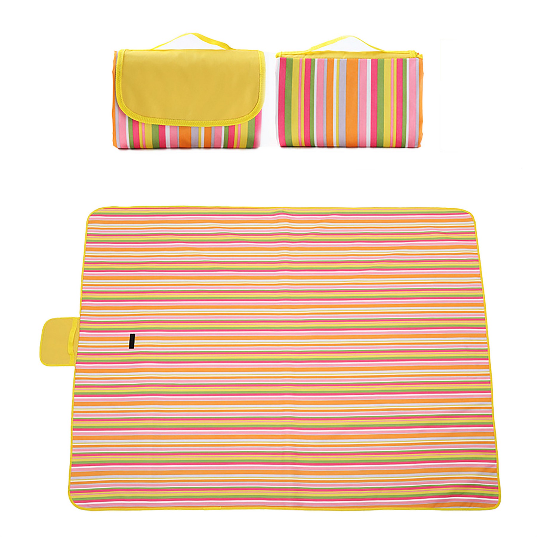 Foldable Waterproof Outdoor Streak Picnic Blanket 4
