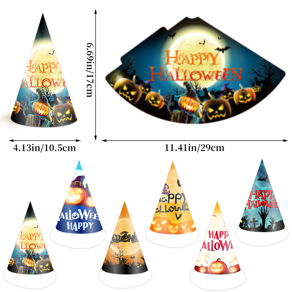 Halloween Children's Adult Paper Hat 3