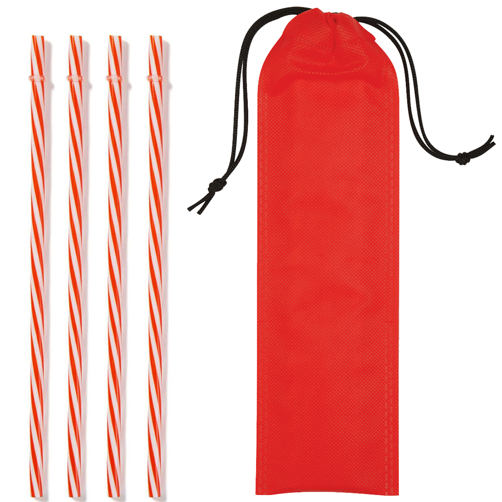 Reusable PP Straw in Drawstring Pouch 8