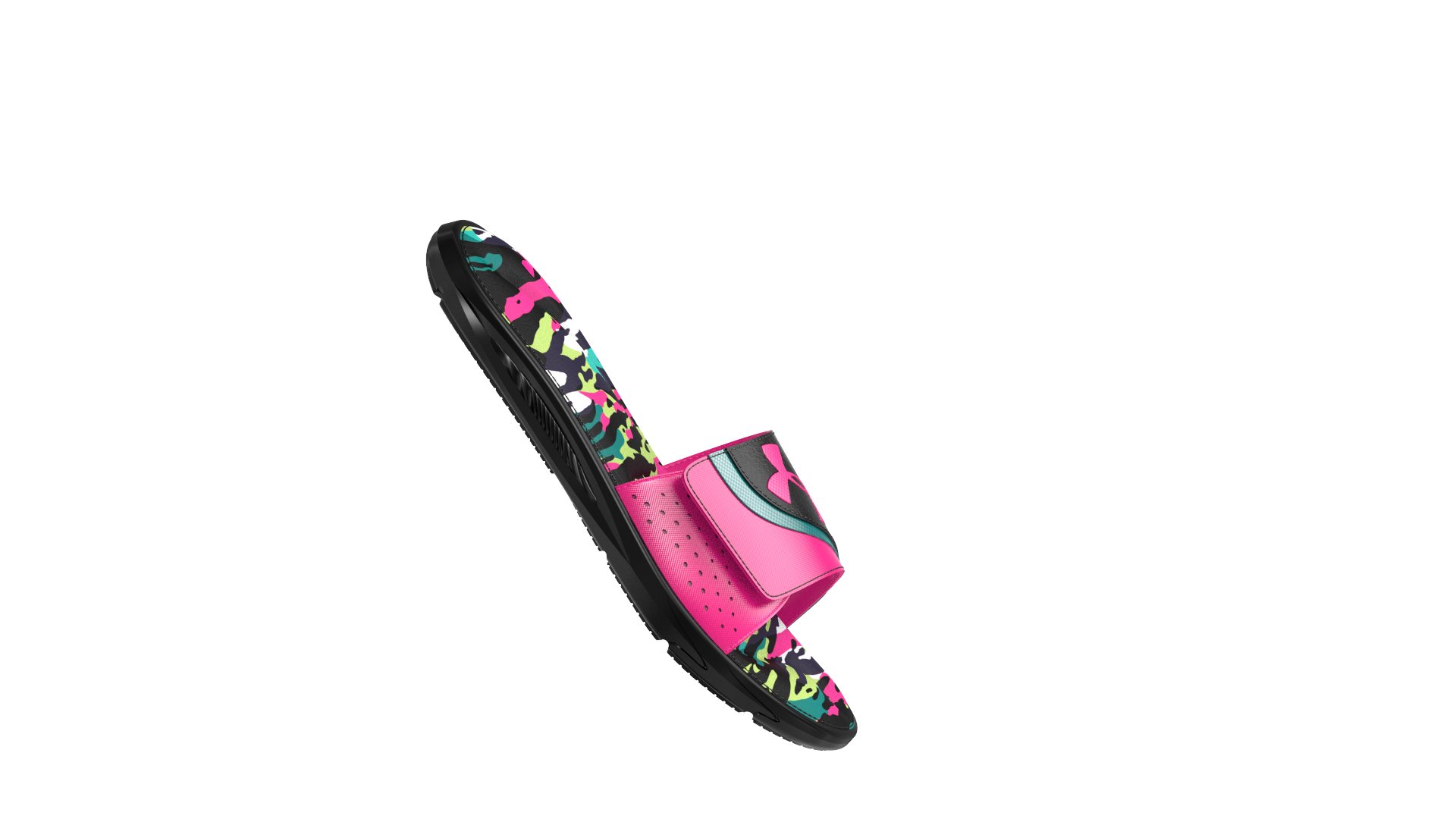 UA Ignite VI Graphic Footbed Boys' Slides 7