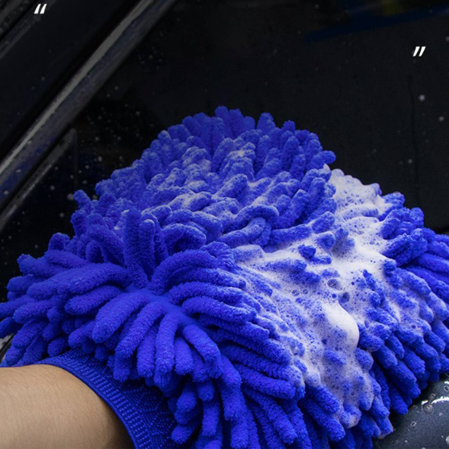 Scratch Free Double Sided Microfiber Car Wash Mitts 3