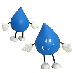 Droplet Stress Reliever Figurine, custom stress ball with logo imprint 5