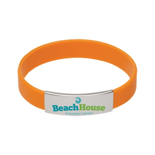 Silicone Bracelet w/Metal Accent 8