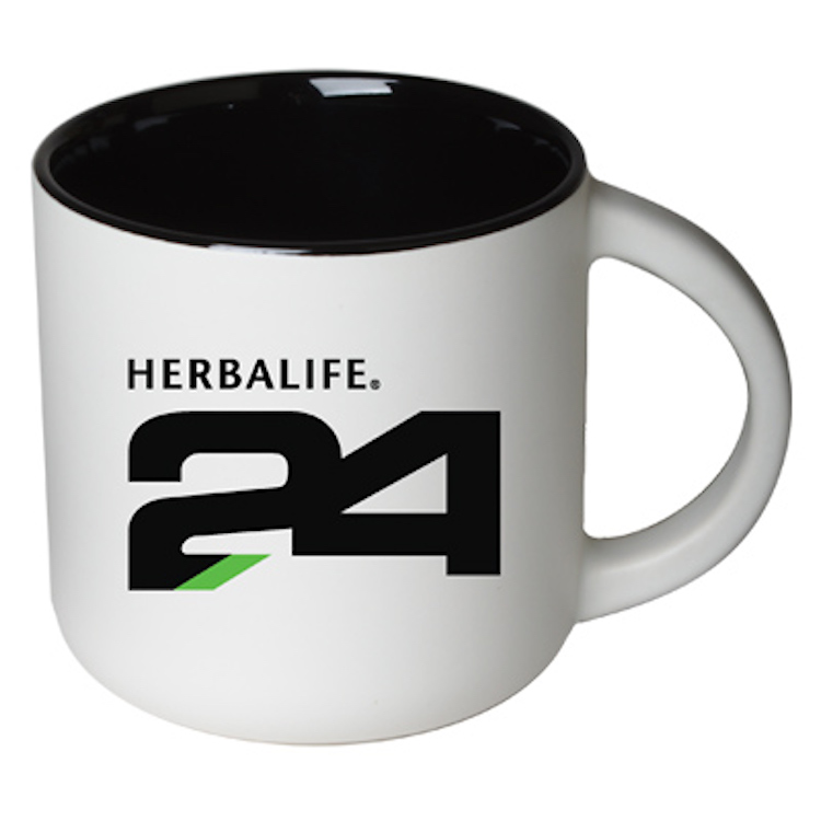 14 oz Sedona Mug - Matte White Out/Gloss Black In