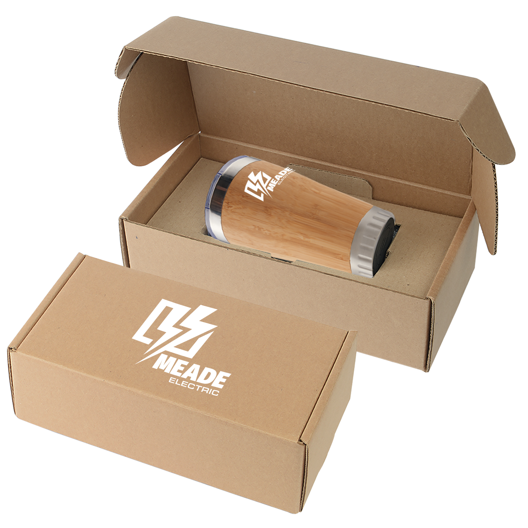 17 Oz. Bamboo Stainless Steel Tumbler Gift Set 3