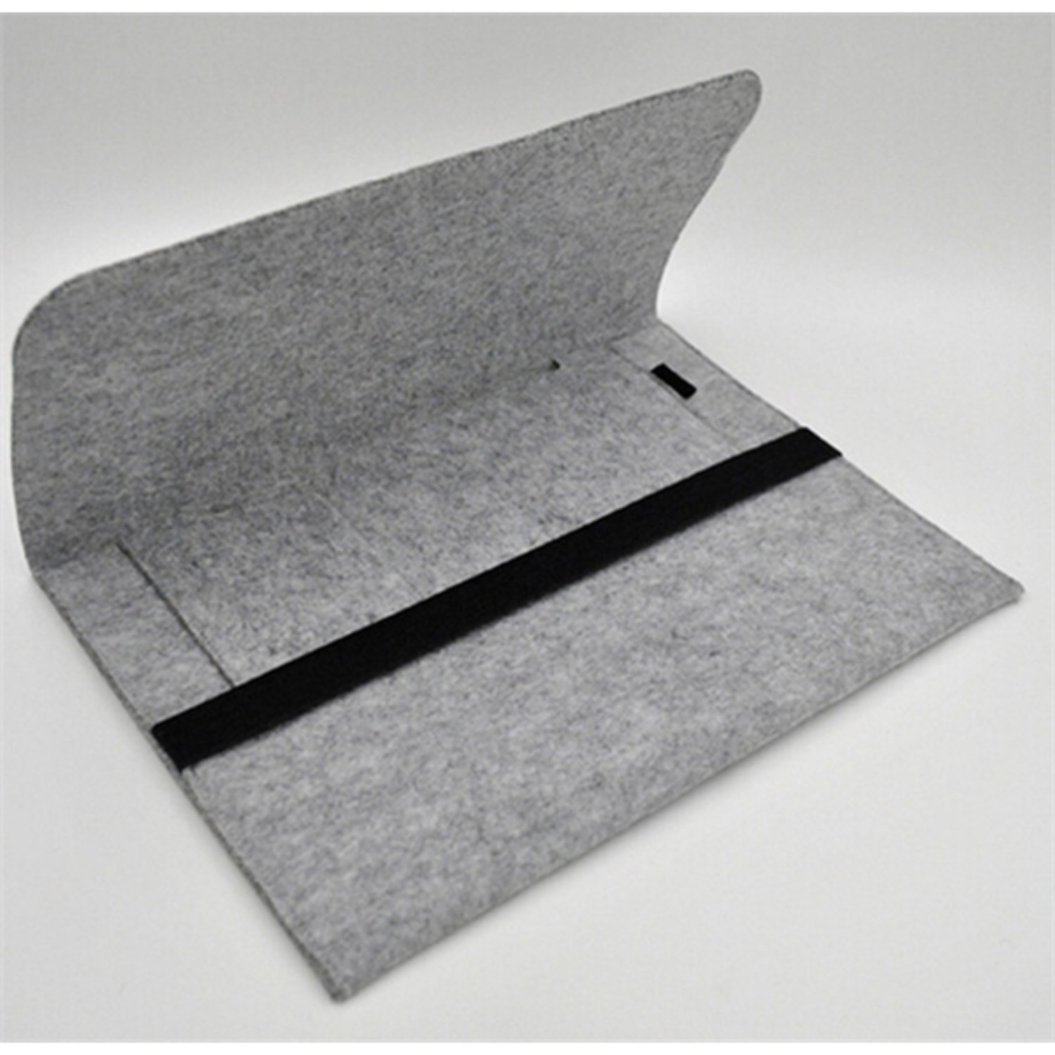 Felt Laptop Sleeve w/ Flip Closure & Three Compartments 2