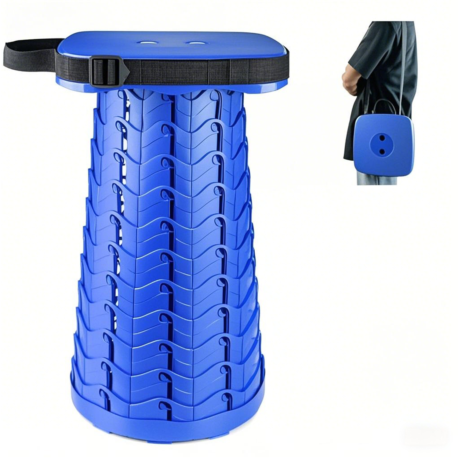 Foldable Adjustable Stool - Portable Outdoor Fishing Chair 5