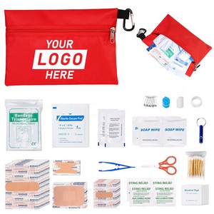 98 Pieces First Aid Kit Emergency Kits With Carabiner 7