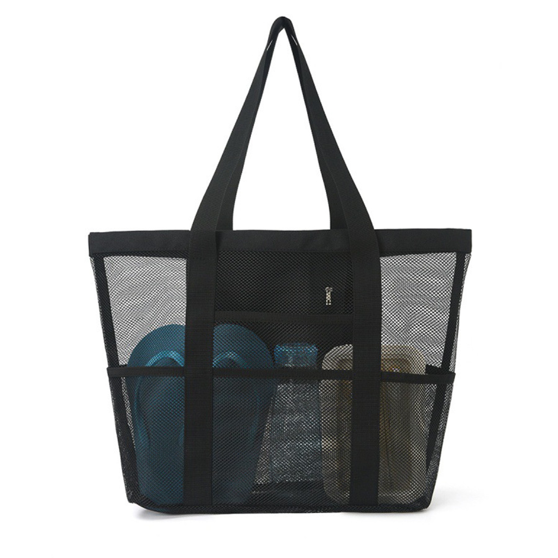 Mesh Beach Bag, custom tote bag with logo imprint 9
