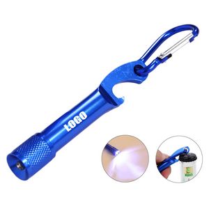 3 In 1 Aluminum Bottle Opener With Flashlight Keychain Design 4
