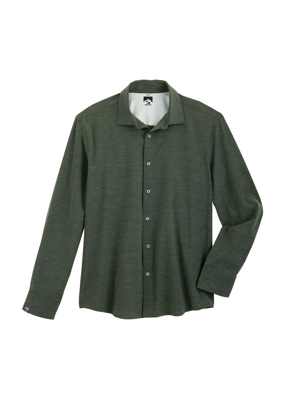 Storm Creek Men's Prodigy Soft Poly/Cotton Blend Button Down 10