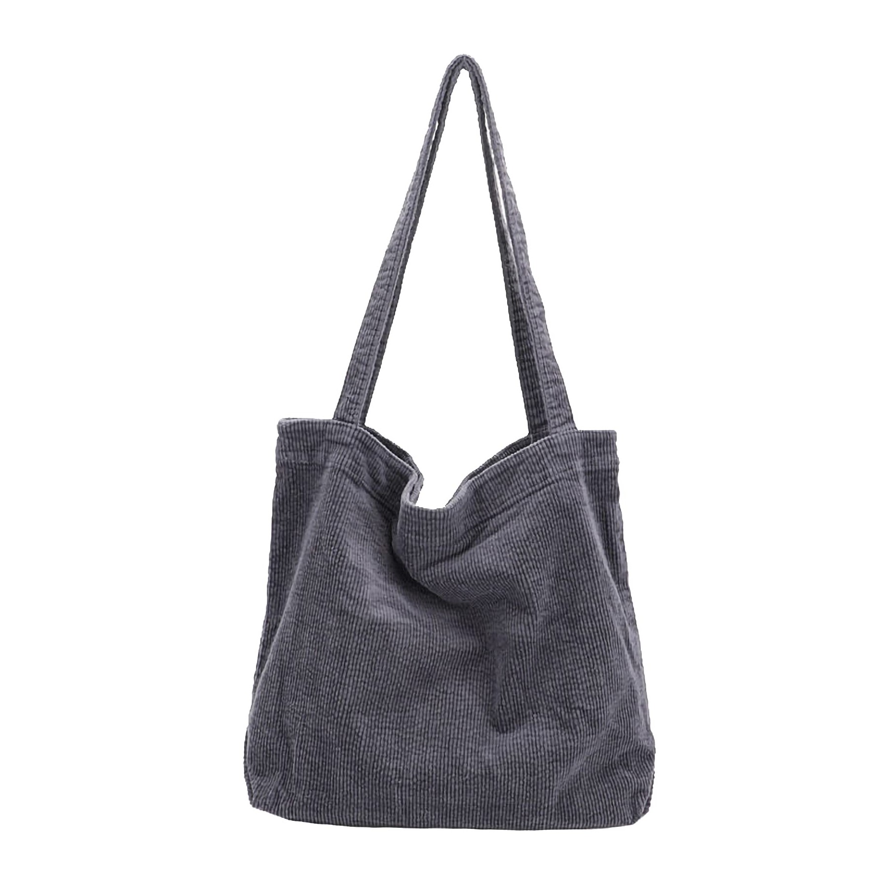 Corduroy Shoulder Tote Bag 8
