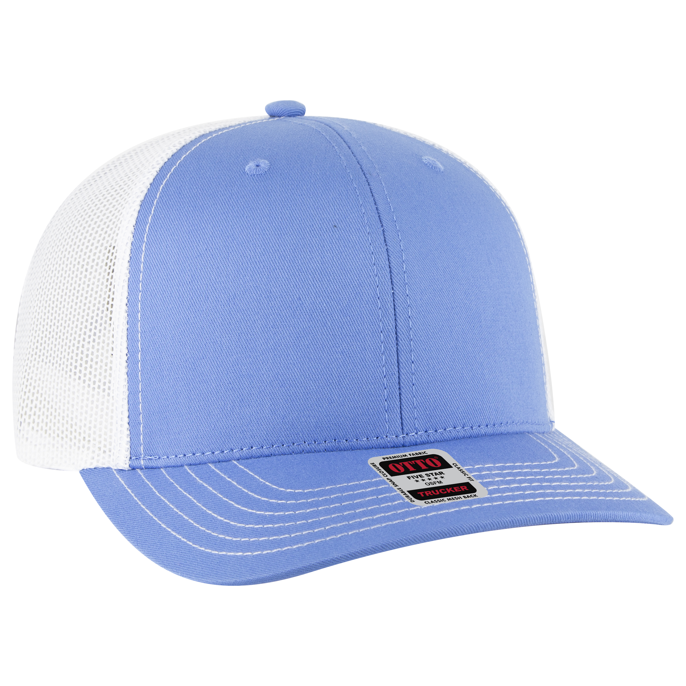 OTTO CAP® 6 Panel Mid Profile Mesh Back Trucker Hat 31