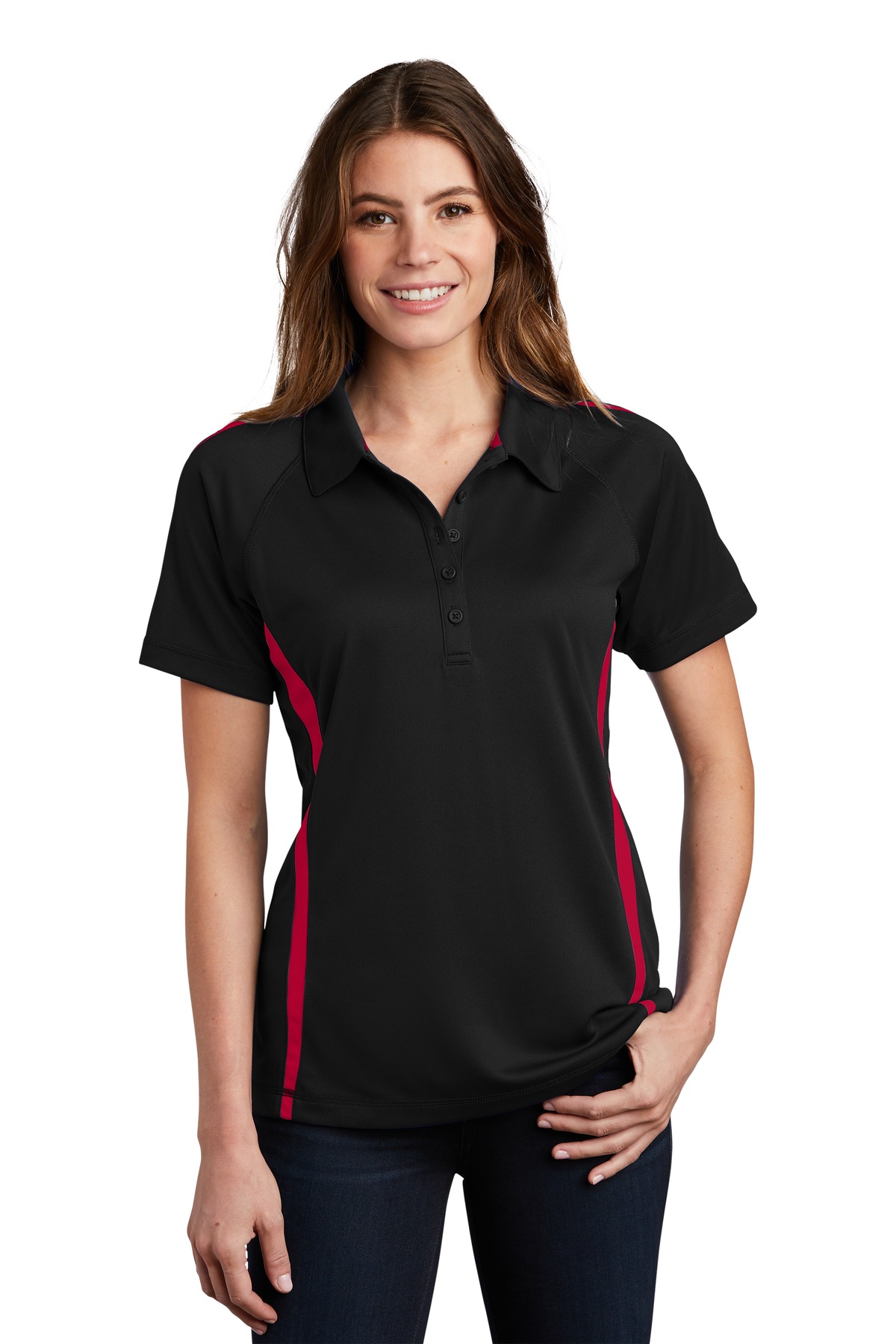 Women's PosiCharge Micro-Mesh Colorblock Polo