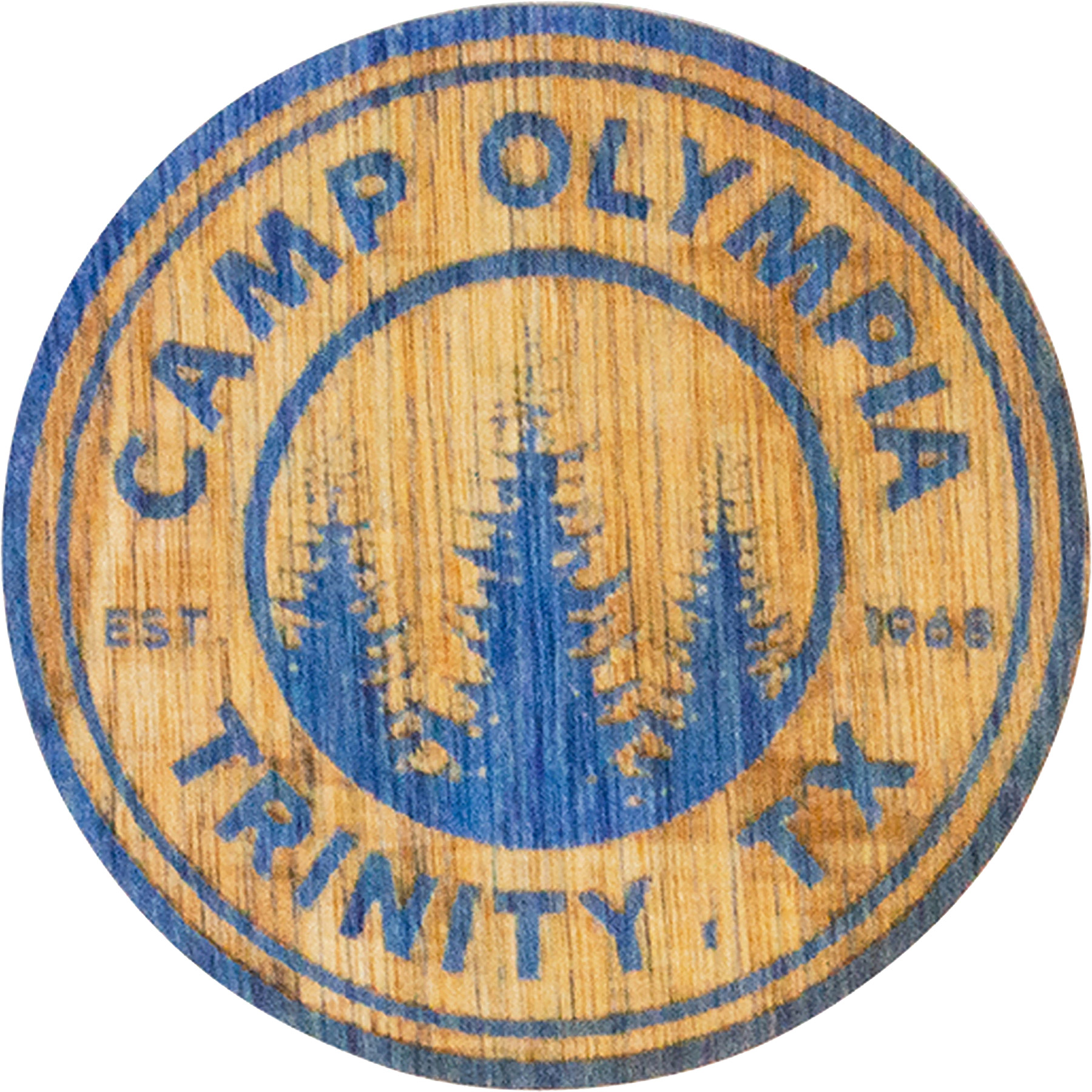 Wood Stickers: 3" W x 3" H 6