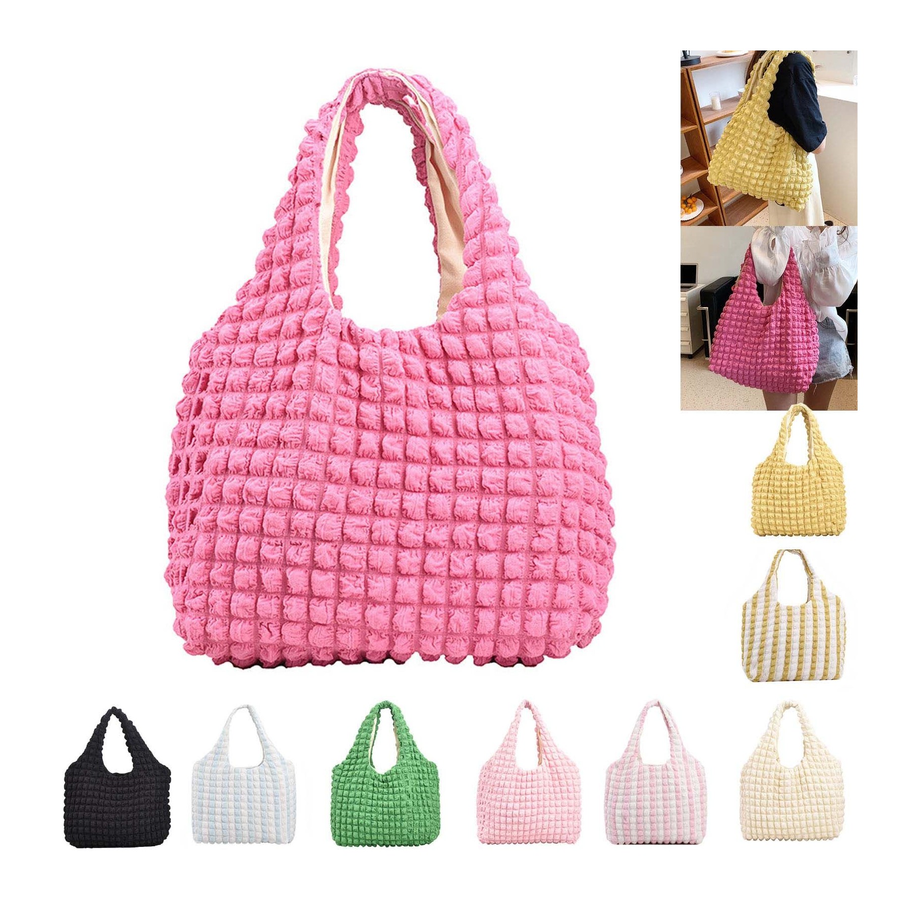 Bubble Tote Shoulder Bag