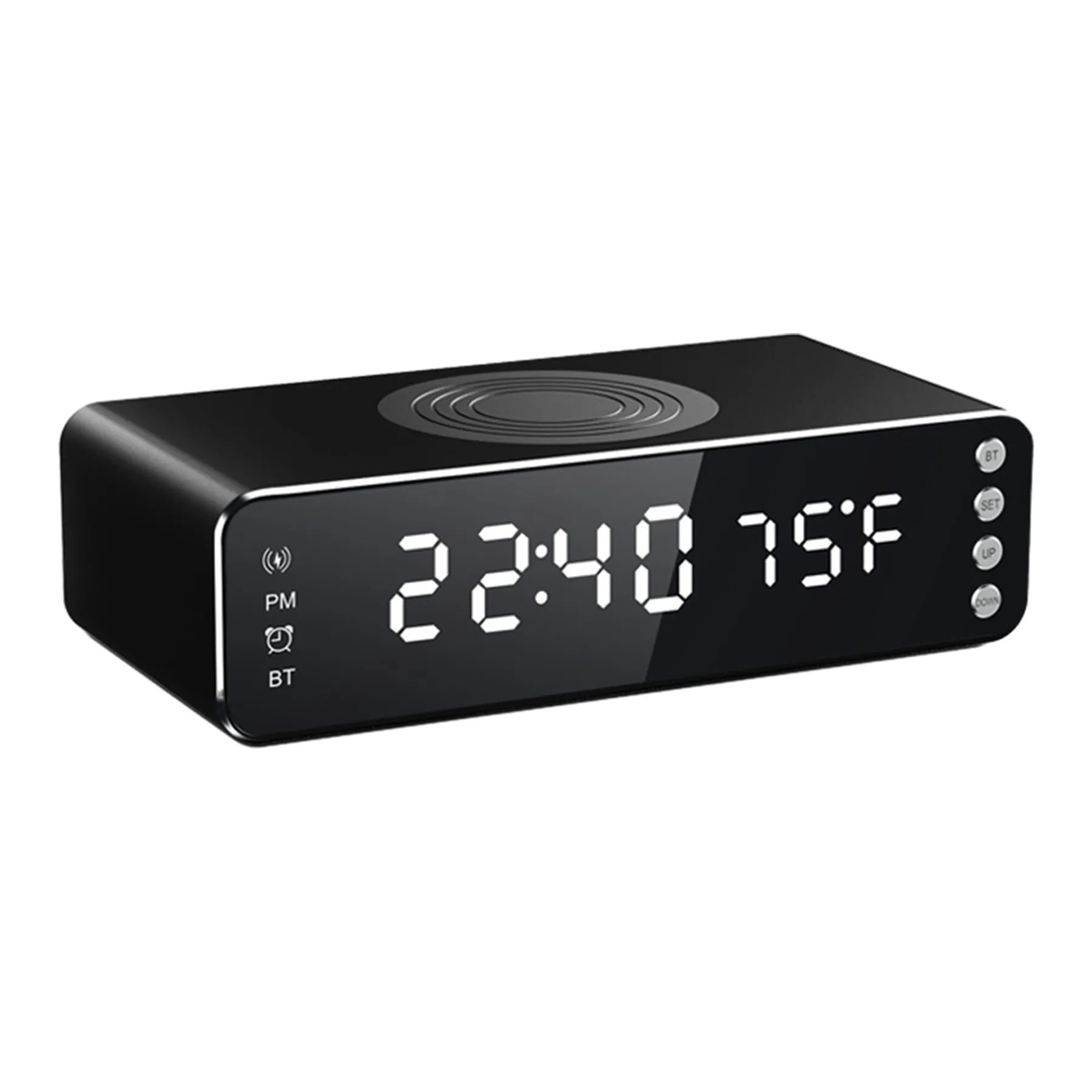 Wireless Charging Bluetooth Speaker Alarm Clock 2