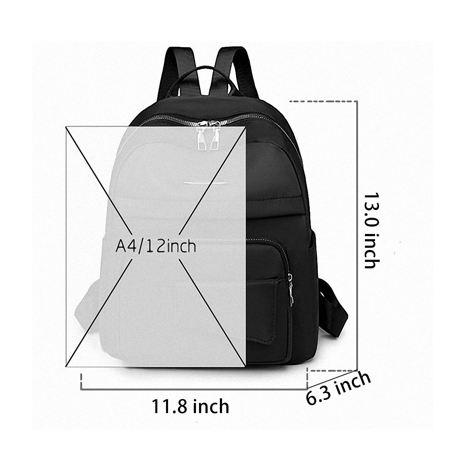 Multi functional nylon travel and work backpack 4