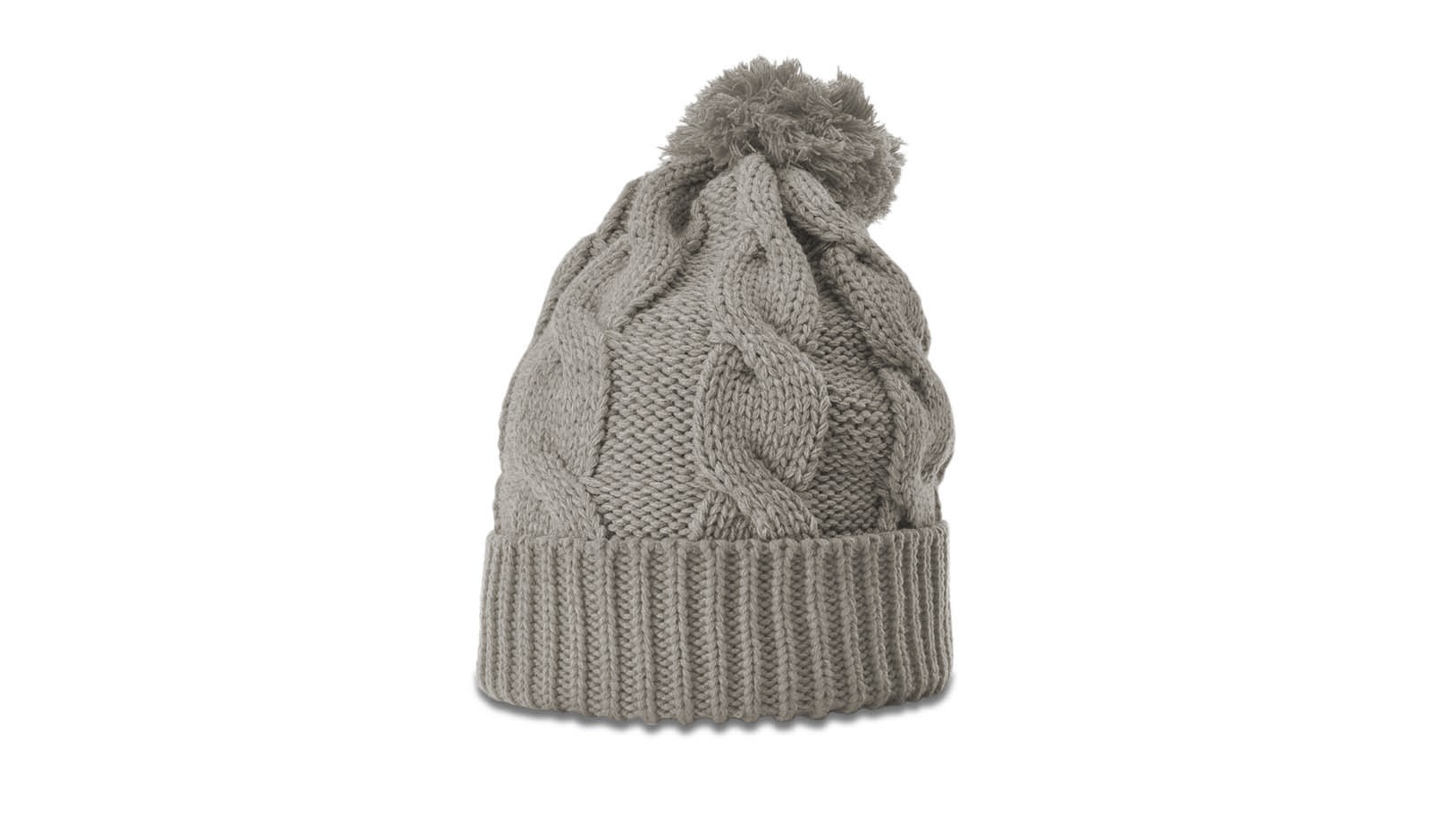  Chunk Twist Knit Beanie with Cuff & Pom 2