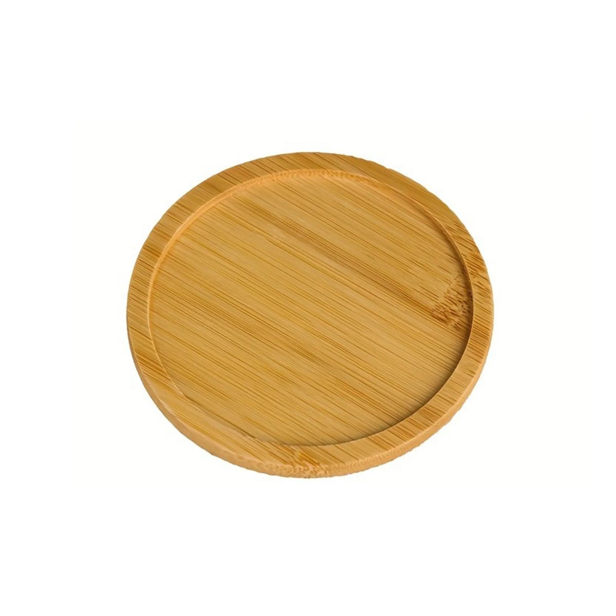Round Bamboo Beverage Coaster 1