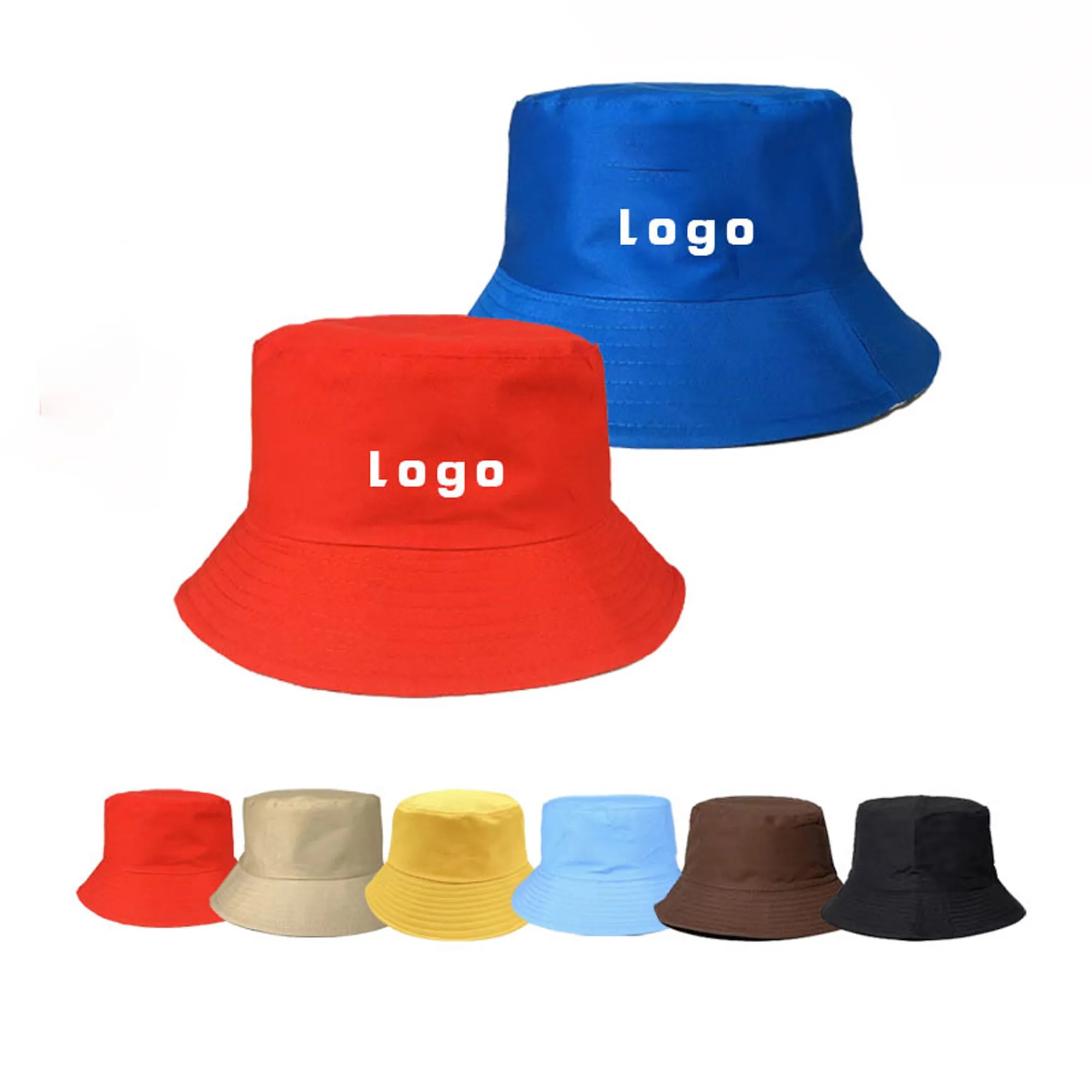 MOQ 25pcs Wide Brimmed Cotton Outdoor Bucket Hat 5