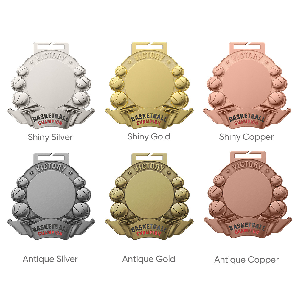 2" UV Printed Basketball Medals 7