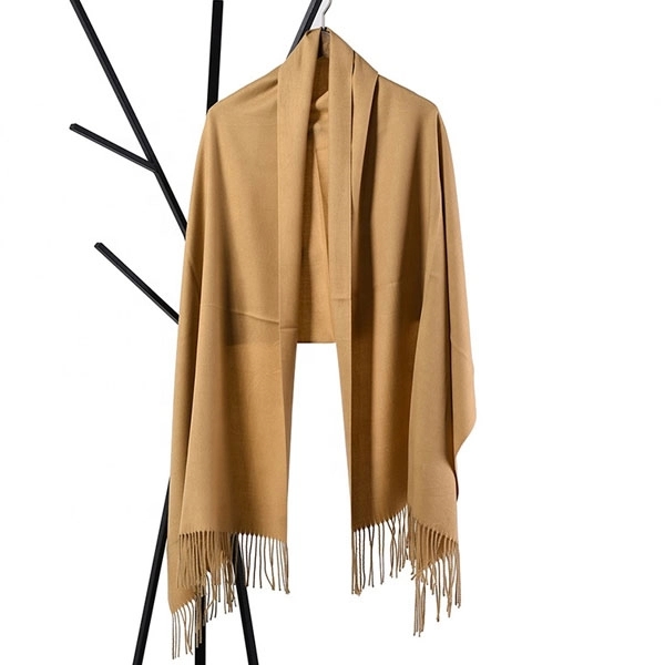 Winter Imitation Cashmere Scarf With Tassels 11