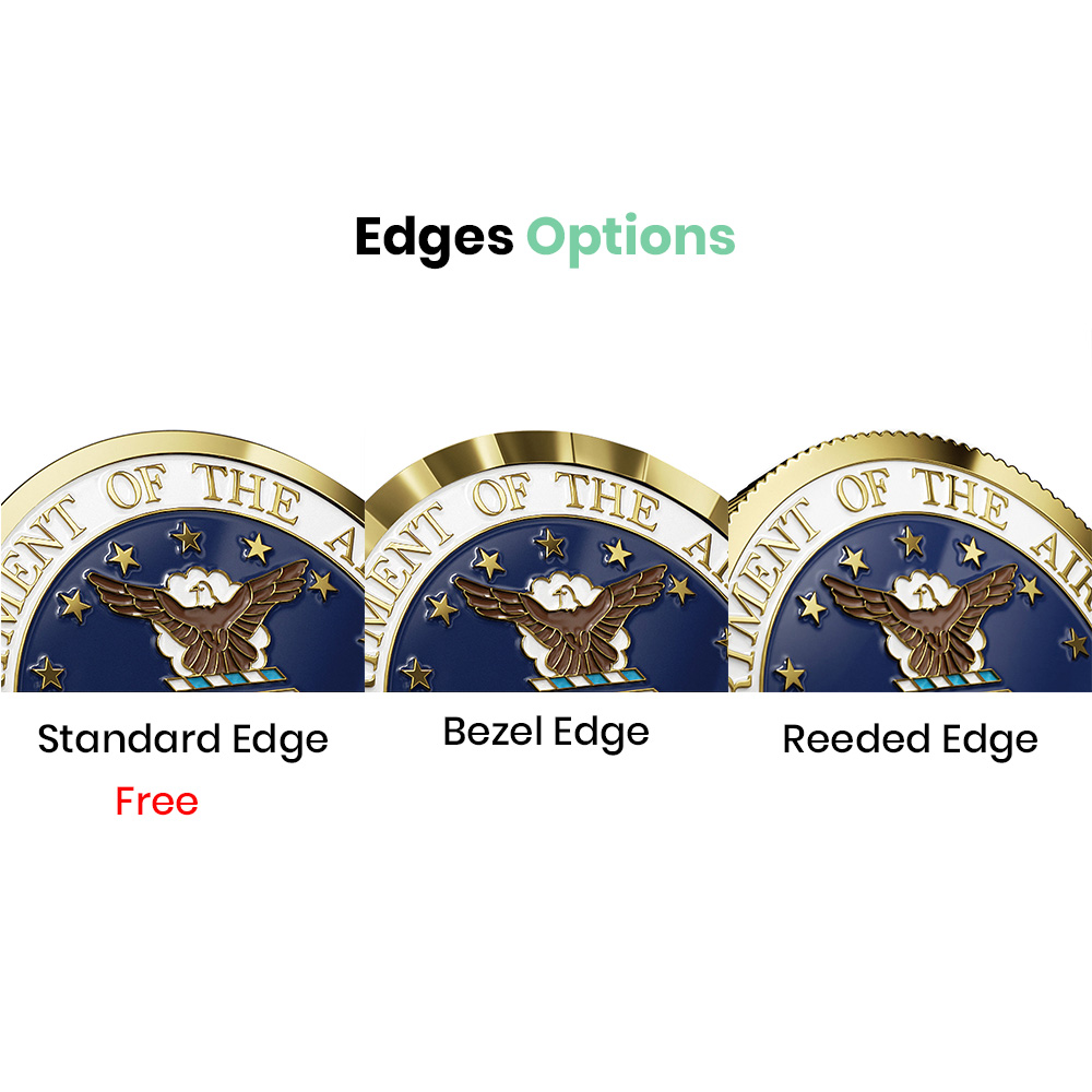 Custom 2D Die Struck Mint Coins 2.25" 10