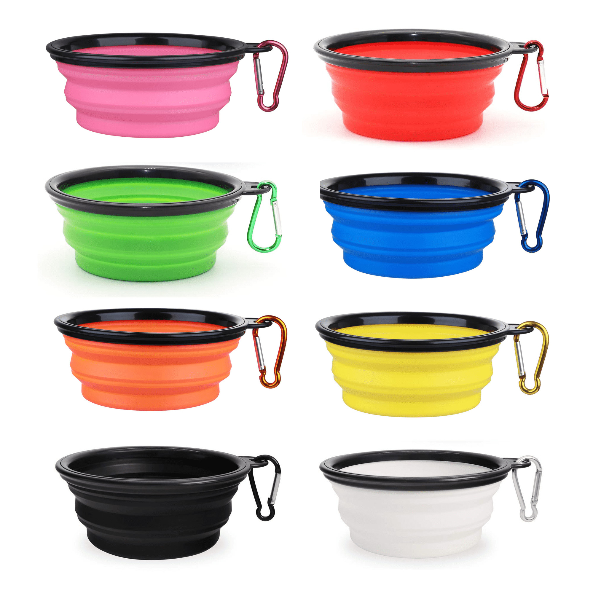 Traveling Camping Walking Foldable Feeding Watering Dish 2