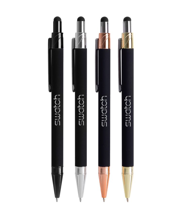 Union Printed - Sleek Stylus Click Metal Pen 1