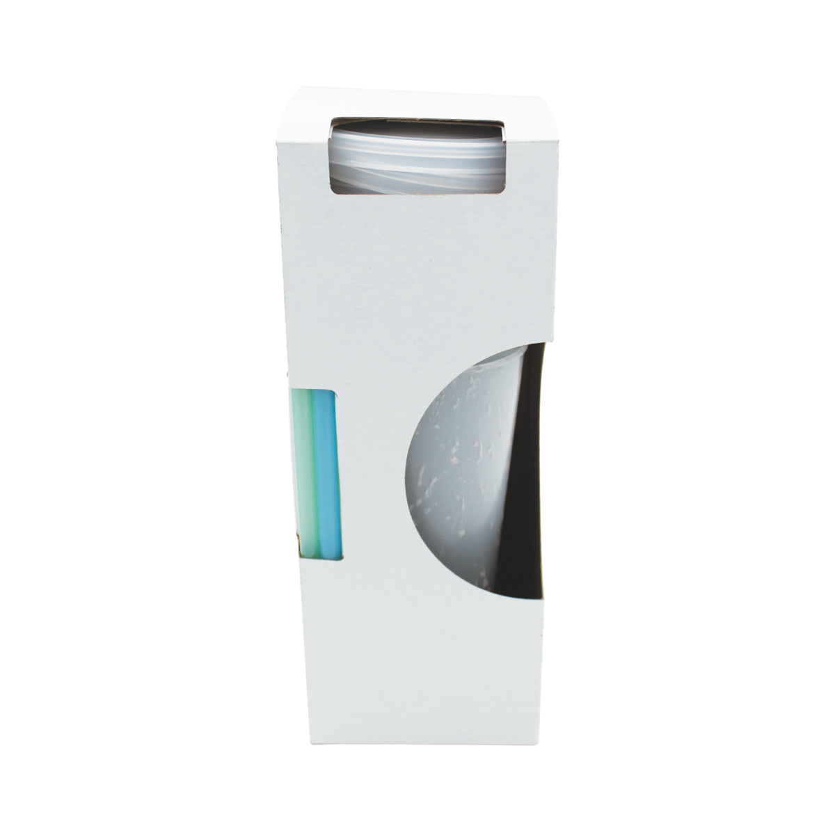 Mood™ 26 oz. Rainbow Confetti Tumbler with Lid and Straw 1