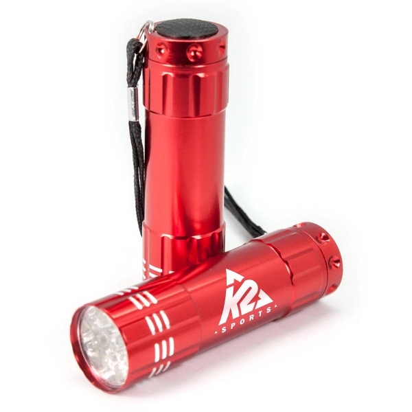 9 LED Flashlight with Strap 3