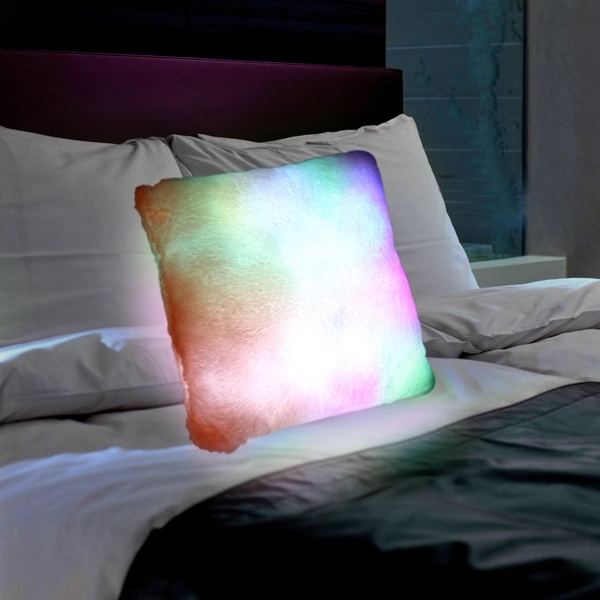 Light up pillow with slow change LED mood lighting 3